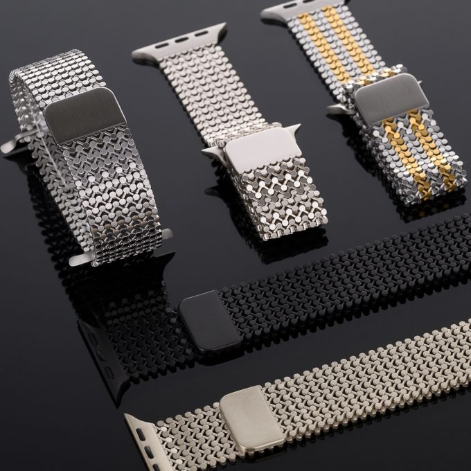 Suitable for Apple metal stainless steel magnetic strap