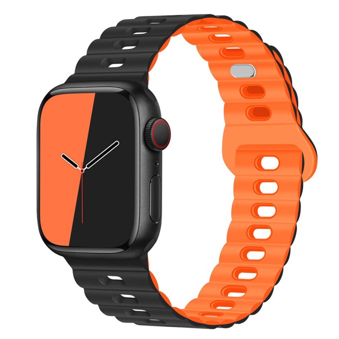 Applewatch 1-8 generation lightning buckle dual color breathable sports strap