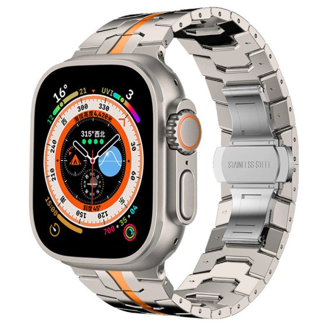 Suitable for Apple Watch 5/4/6/8/7 stainless steel strap