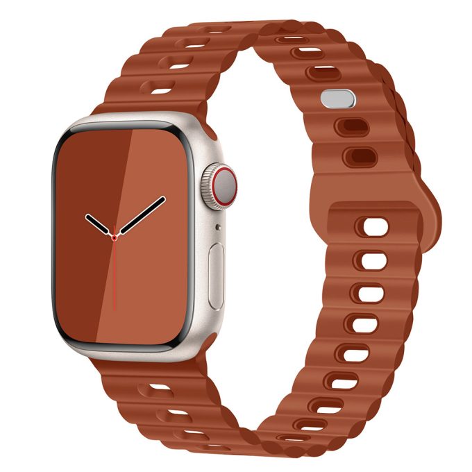 Applewatch 1-8 generation lightning buckle dual color breathable sports strap
