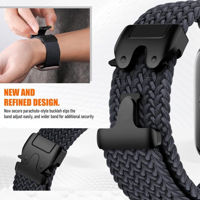 New Buckle Sports Elastic Knitted Nylon Watchband for Apple Watch Band Series Ultra 2 46mm 38mm