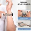 Nylon woven elastic parachute buckle rainbow watch strap