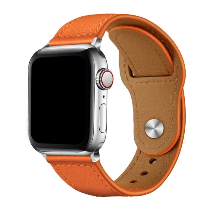 Vintage Business Head layer Nail Buckle Apple Strap IWatch Leather Strap