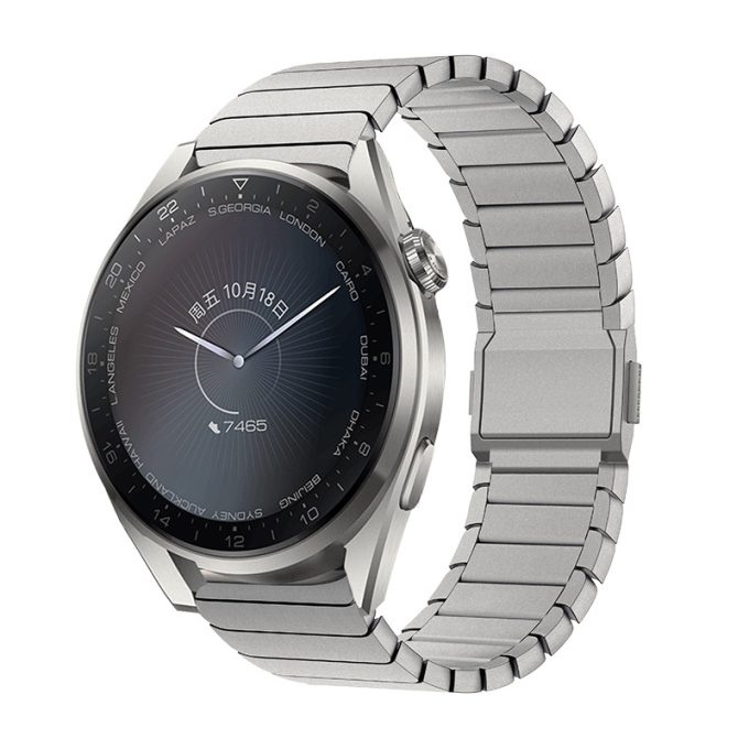 Metal titanium alloy watch strap, one bead pure titanium magnetic buckle watch strap