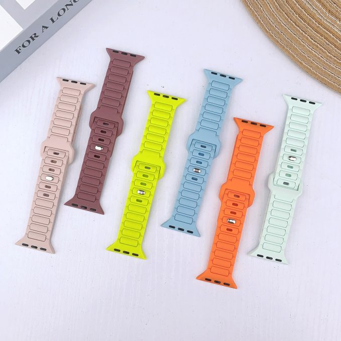 Silicone strap square buckle Apple watch sports wristband