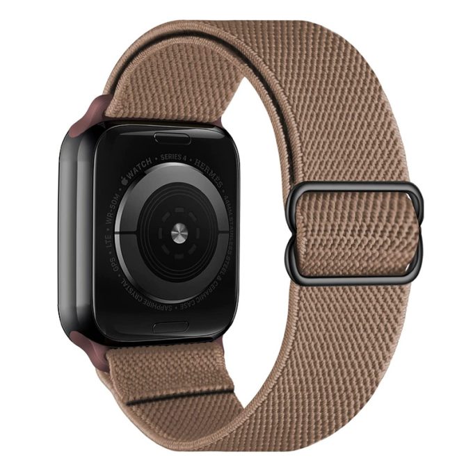Double sided twill adjustable elastic single loop apple nylon woven strap