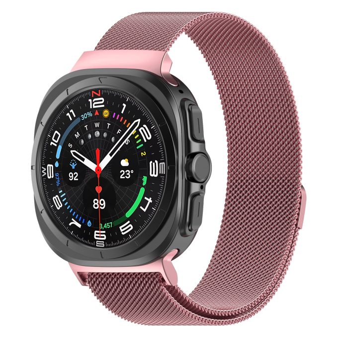 Magnetic Milanese Metal 47MM Stainless Steel Watch with Galaxy