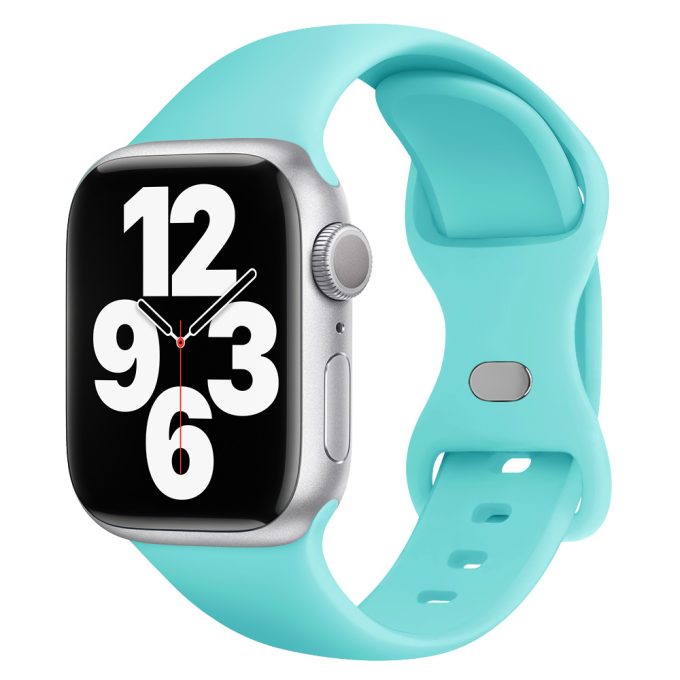 Sports silicone breathable butterfly buckle watch