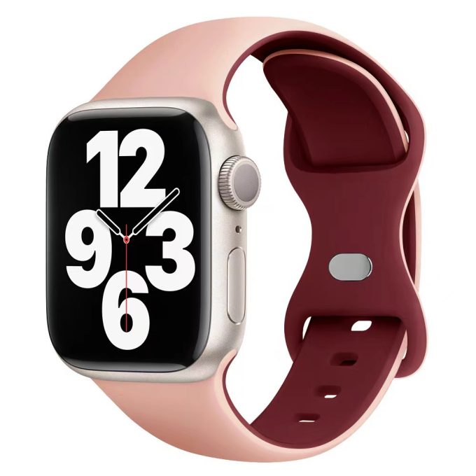 Sports silicone breathable butterfly buckle watch