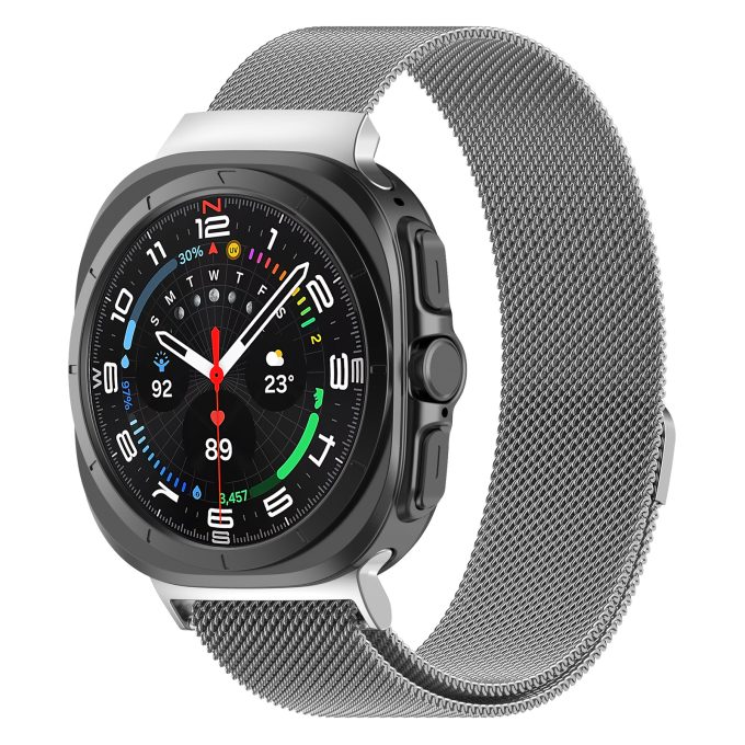 Magnetic Milanese Metal 47MM Stainless Steel Watch with Galaxy