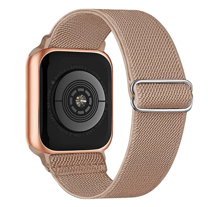 Double sided twill adjustable elastic single loop apple nylon woven strap