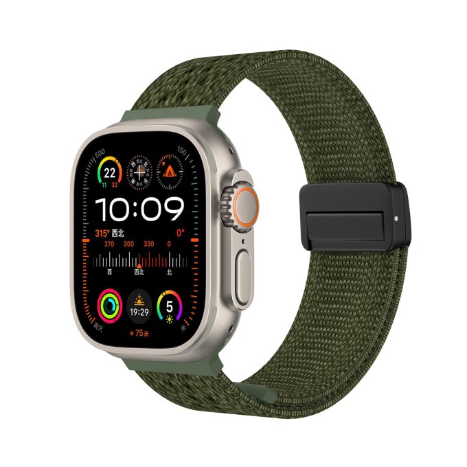 Suction buckle watch strap Apple double section watch strap