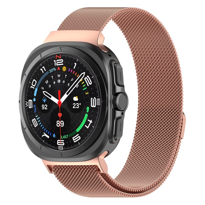 Magnetic Milanese Metal 47MM Stainless Steel Watch with Galaxy