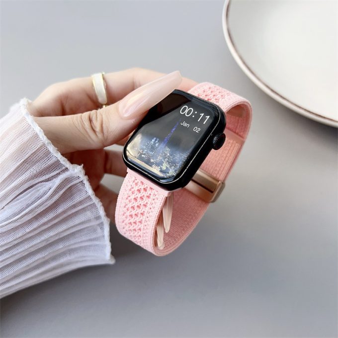 Apple Knitted Nylon Loop Magnetic Strap