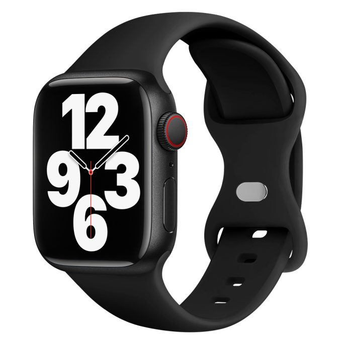 Sports silicone breathable butterfly buckle watch