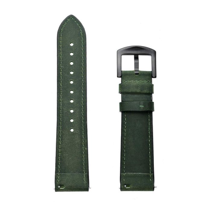 20mm/22mm perforated leather strap