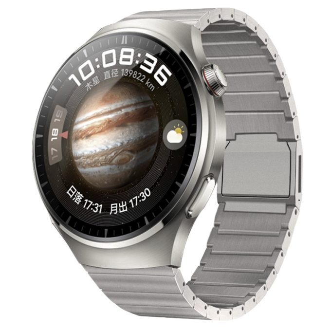Metal titanium alloy watch strap, one bead pure titanium magnetic buckle watch strap