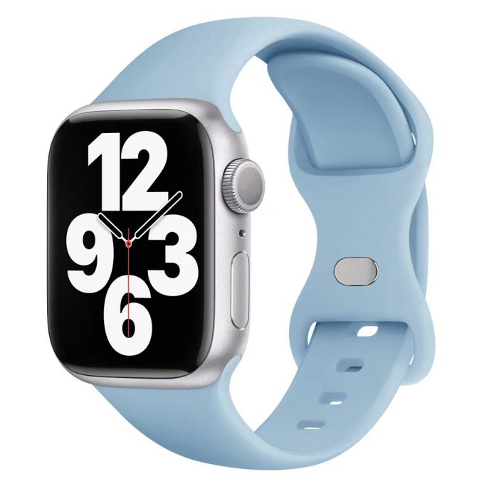Sports silicone breathable butterfly buckle watch