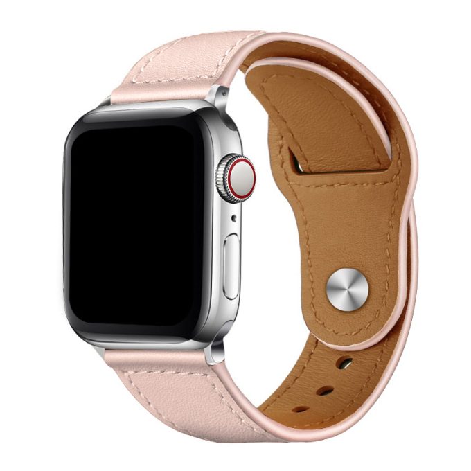 Vintage Business Head layer Nail Buckle Apple Strap IWatch Leather Strap