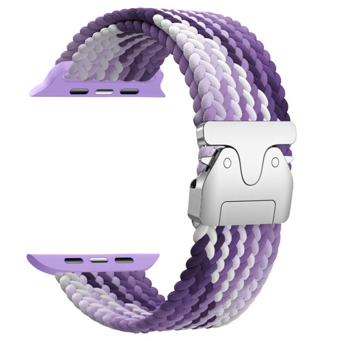 Nylon woven elastic parachute buckle rainbow watch strap