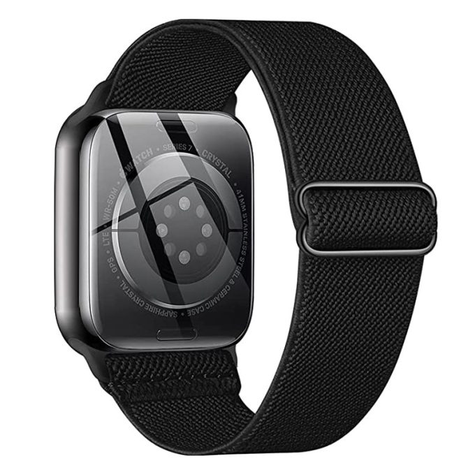 Double sided twill adjustable elastic single loop apple nylon woven strap