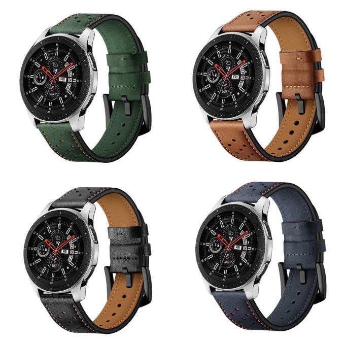 20/22mm perforated leather strap