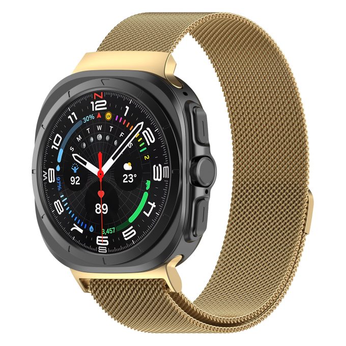Magnetic Milanese Metal 47MM Stainless Steel Watch with Galaxy
