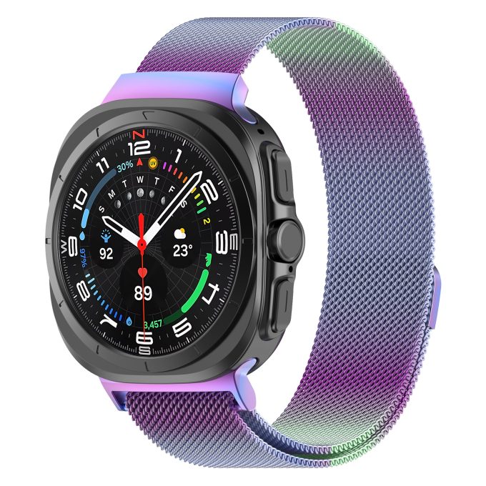 Magnetic Milanese Metal 47MM Stainless Steel Watch with Galaxy