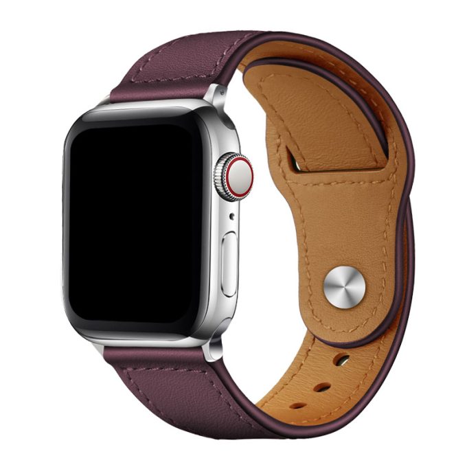 Vintage Business Head layer Nail Buckle Apple Strap IWatch Leather Strap