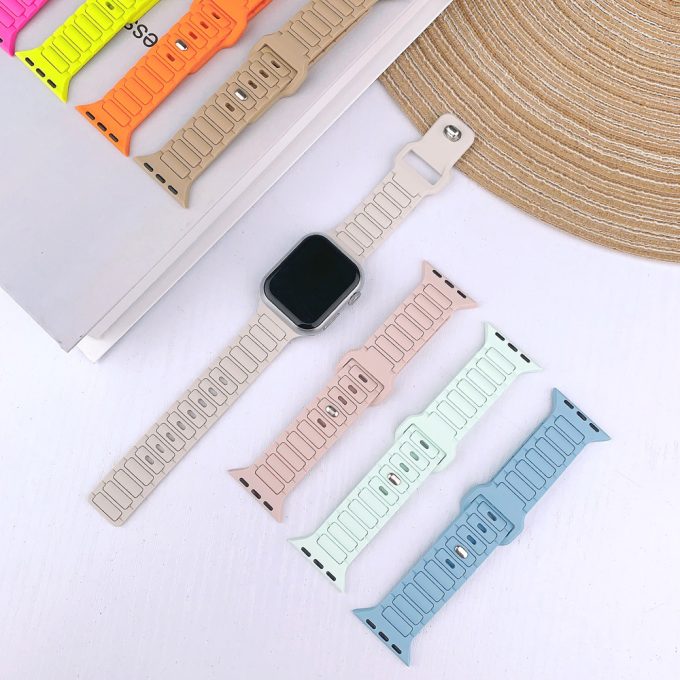 Silicone strap square buckle Apple watch sports wristband