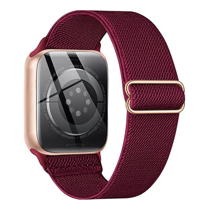 Double sided twill adjustable elastic single loop apple nylon woven strap
