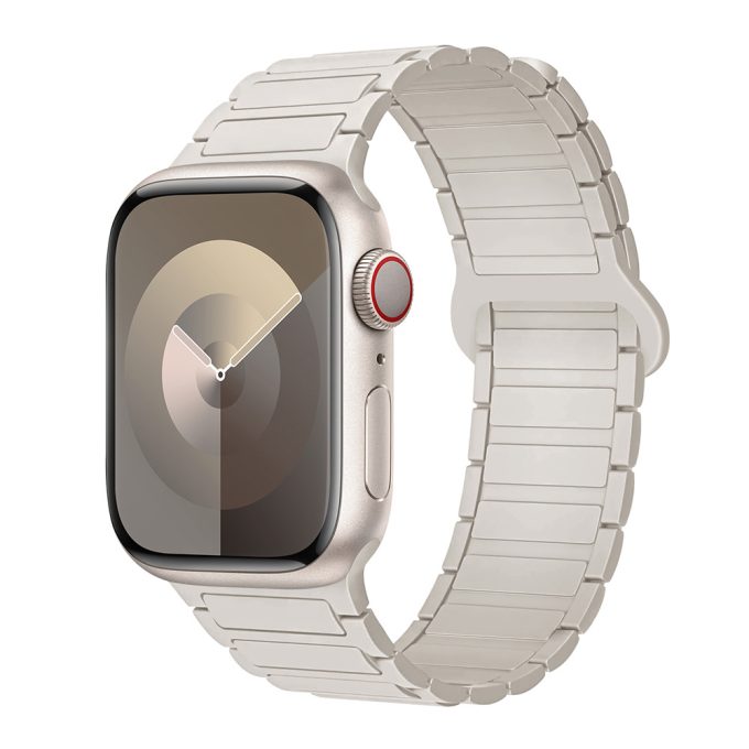 Two color magnetic suction apple silicone watch