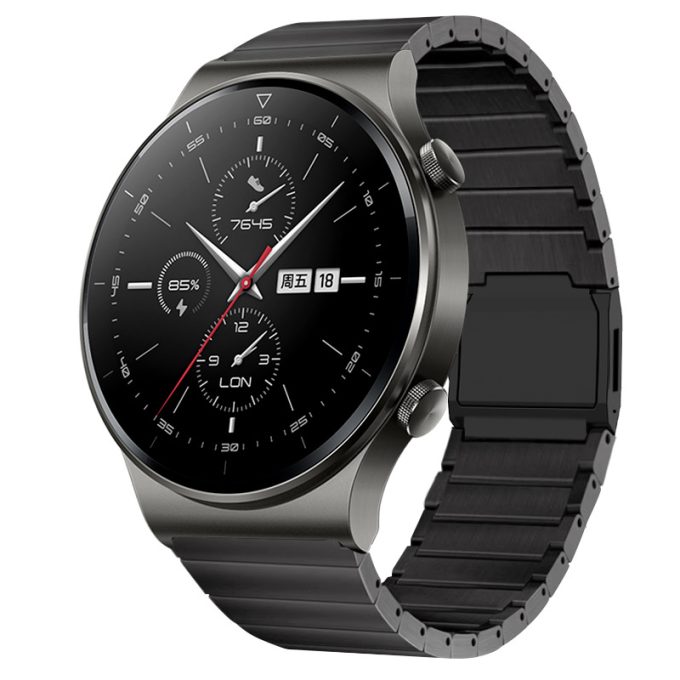 Metal titanium alloy watch strap, one bead pure titanium magnetic buckle watch strap