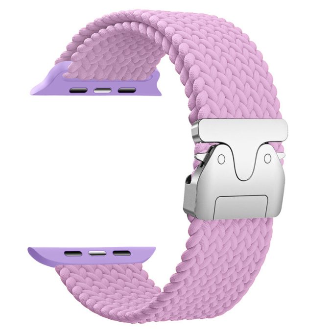 Nylon woven elastic parachute buckle rainbow watch strap