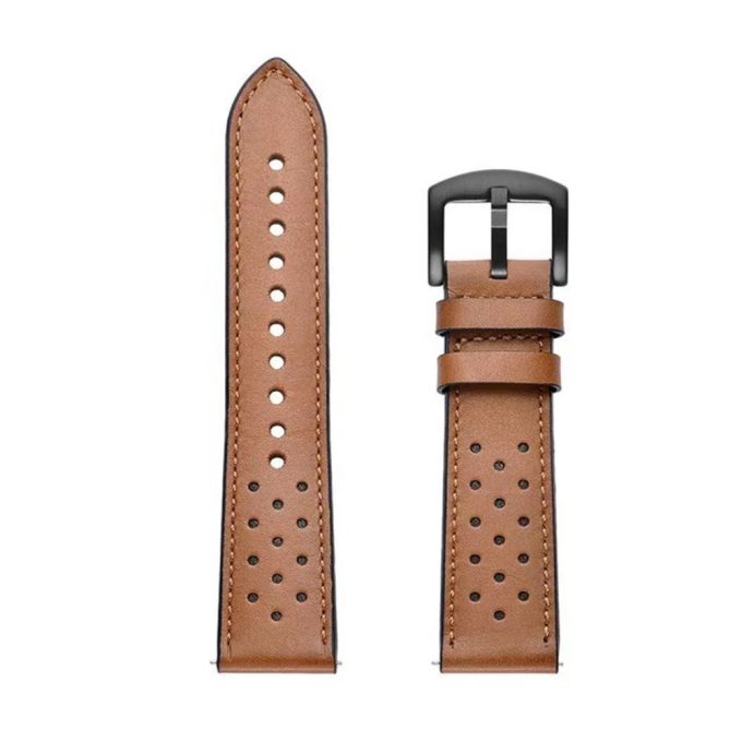 20/22mm perforated leather strap