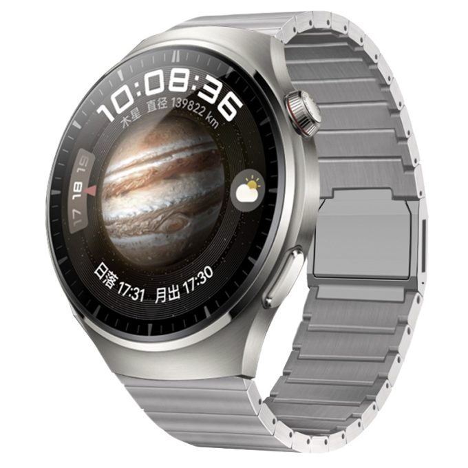 Metal titanium alloy watch strap, one bead pure titanium magnetic buckle watch strap