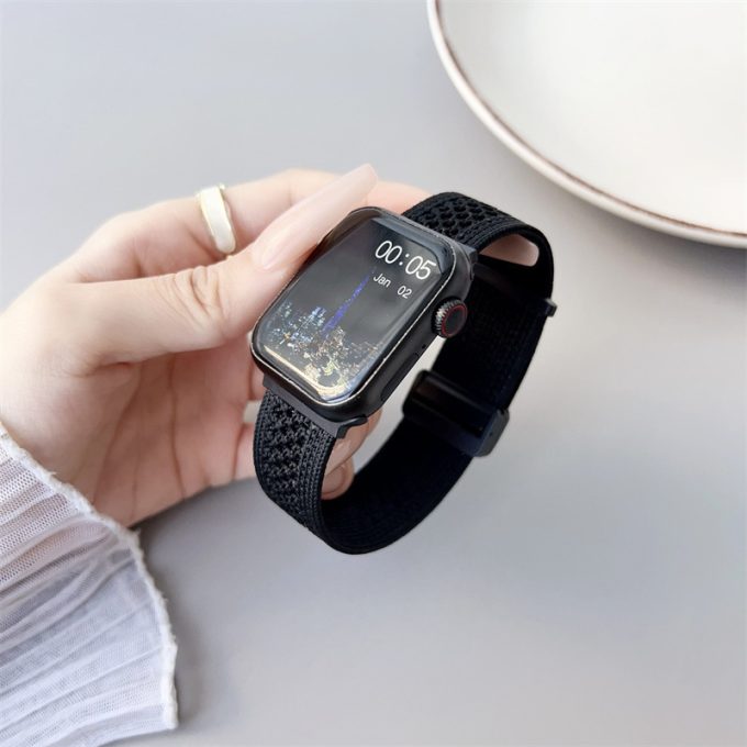Apple Knitted Nylon Loop Magnetic Strap