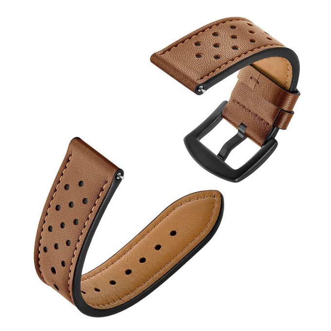 20/22mm perforated leather strap